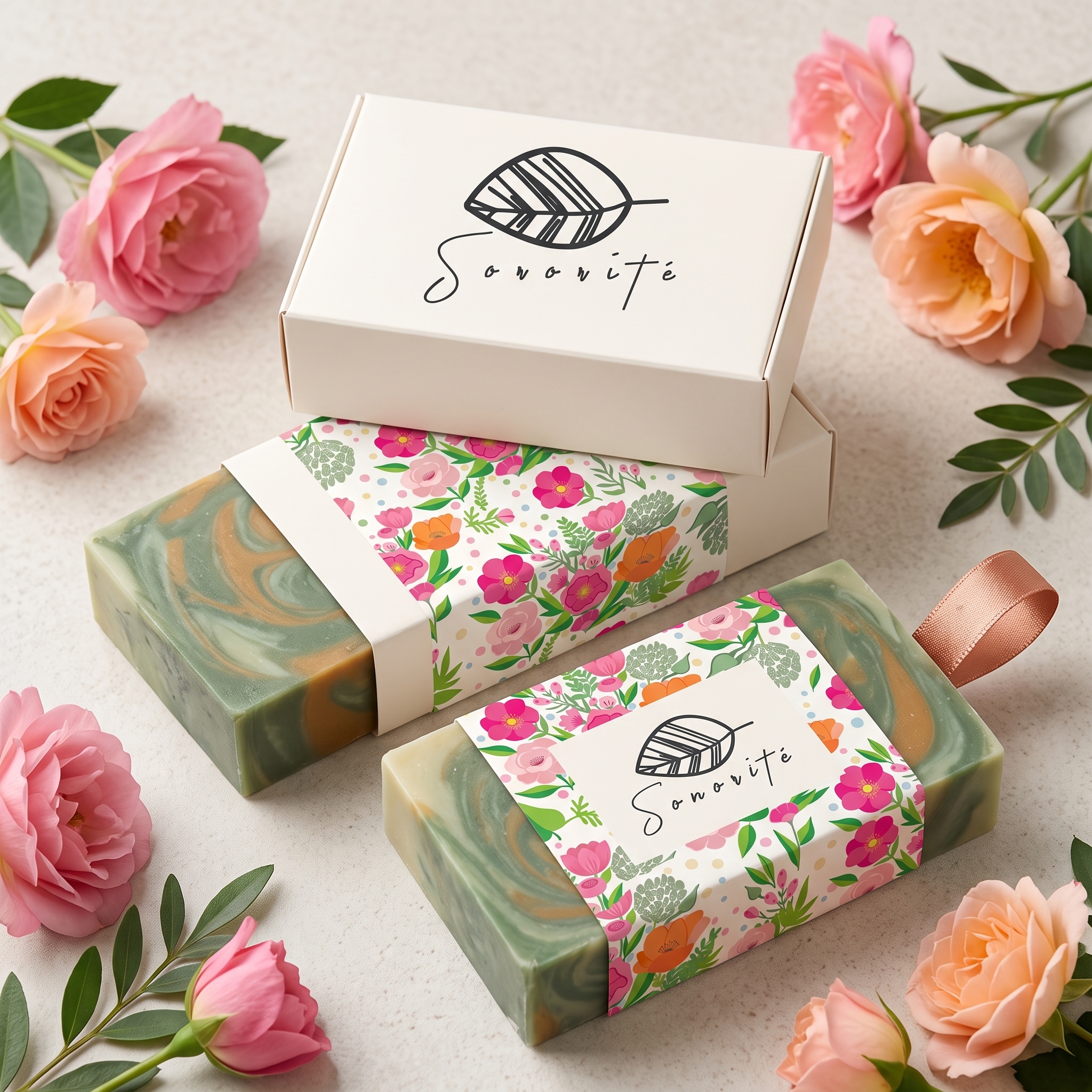 Packaging de jabones Sororité.